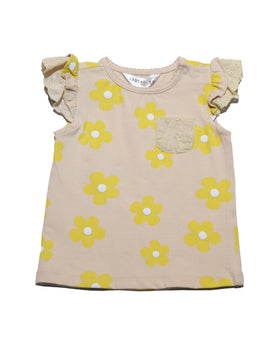 Allover Print Beige Shirt