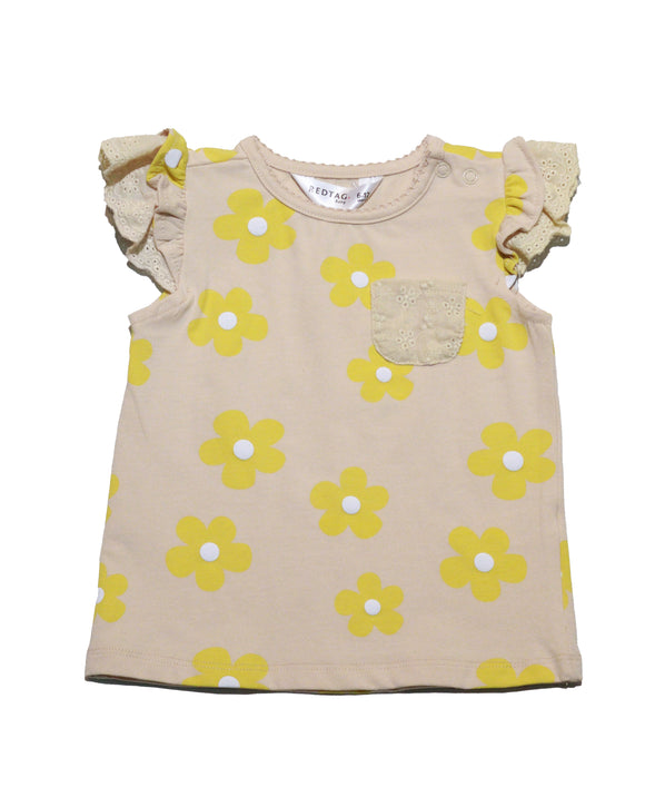 Allover Print Beige Shirt