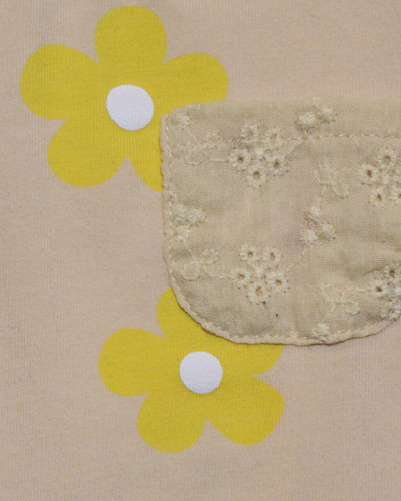 Allover Print Beige Shirt