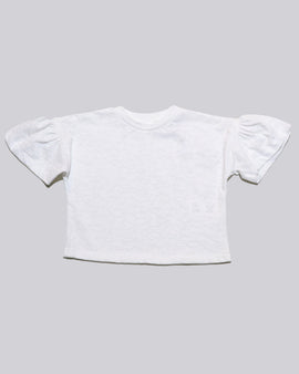 White Jacquard S S T Shirt