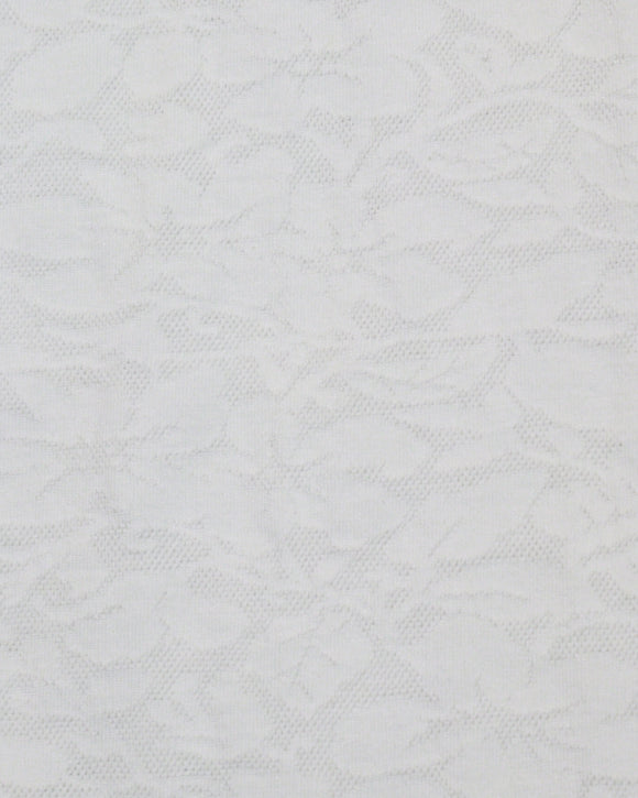 White Jacquard S S T Shirt