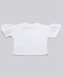White Jacquard S S T Shirt-2