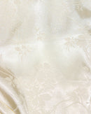 Beige Front Tie Jacquard Dress-3