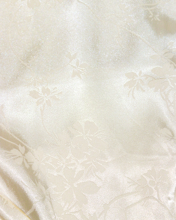 Beige Front Tie Jacquard Dress