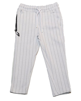 White Trouser With Grey Stripe