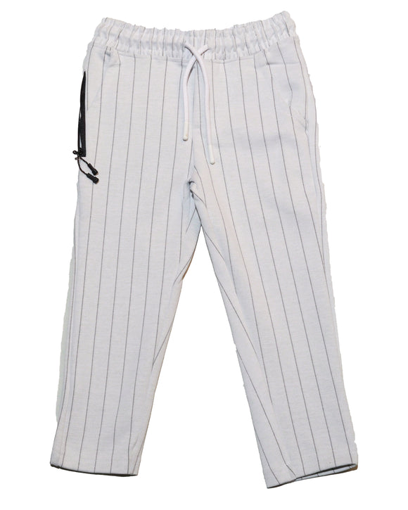 White Trouser With Grey Stripe