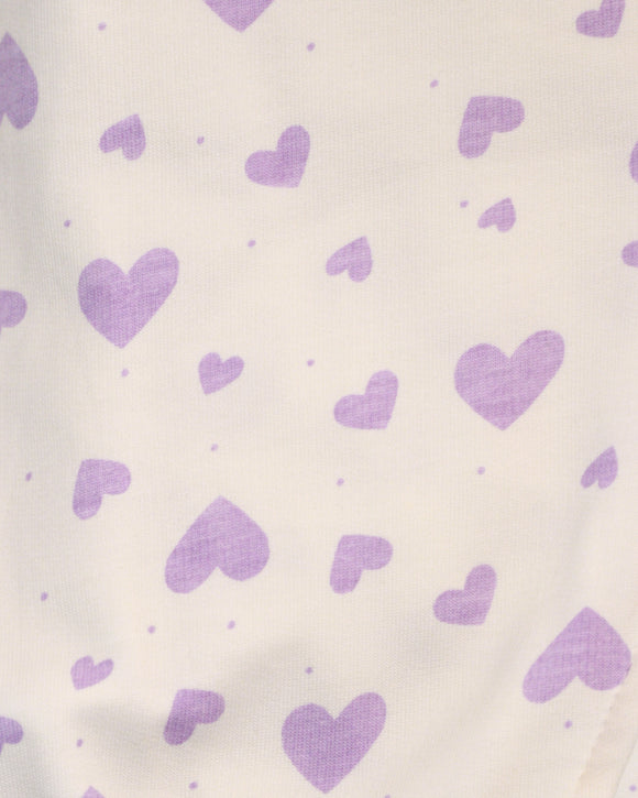 White Heart Aop Track Pant