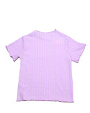 Purple Jacquard Top With Lettuce Edges-2