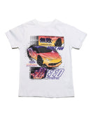 White Car Graphic T Shirt-1