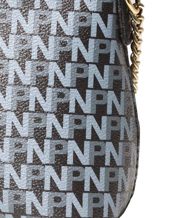 Black Monoram Messenger Bag