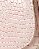 Pale Pink Texture Embellished Bag-3