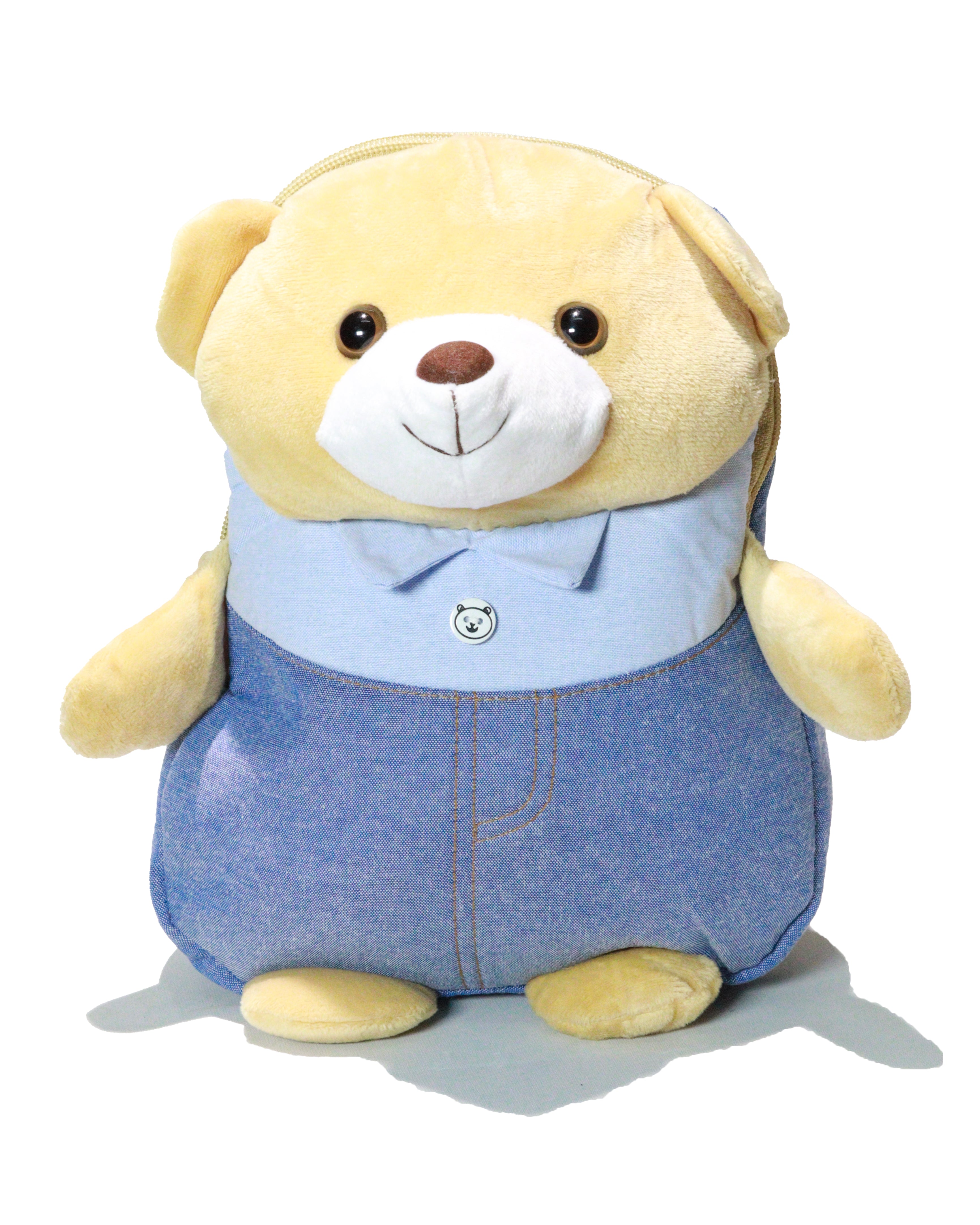 Blue  Character  Faux Fur Backpack | School Bags
