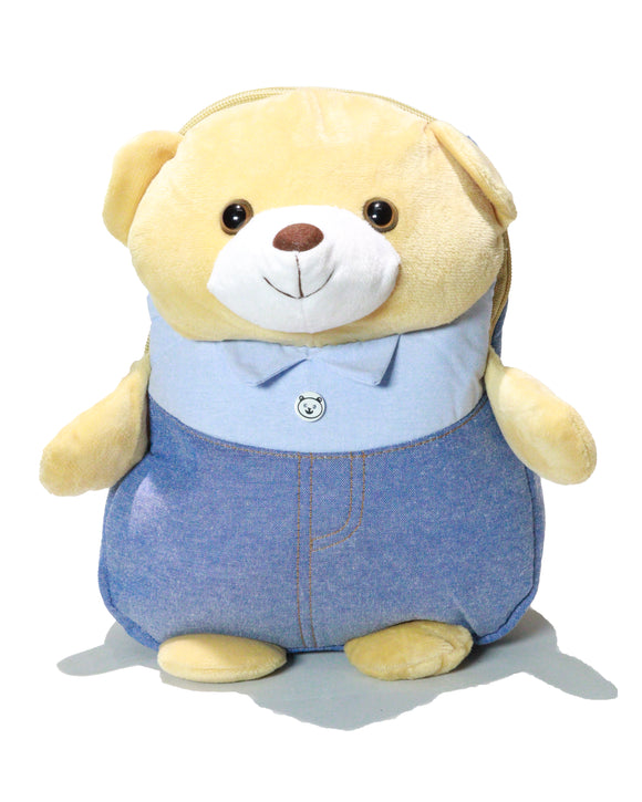 Blue  Character  Faux Fur Backpack | School Bags