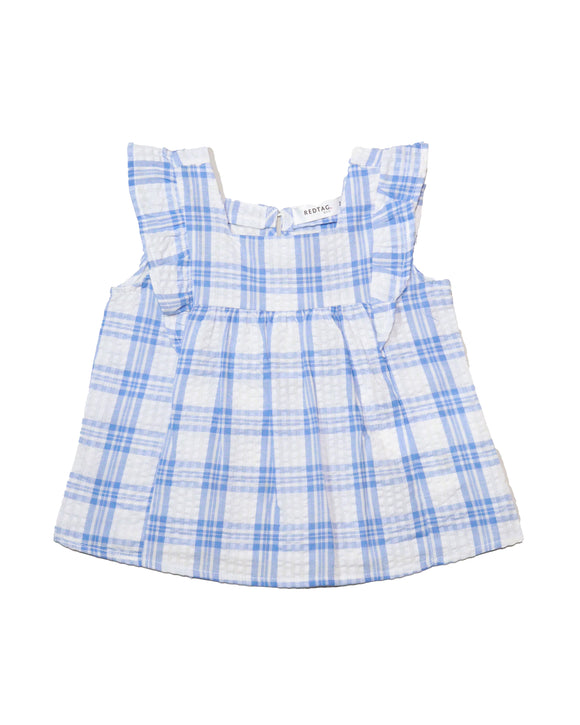 Blue Yarn Dyed Seersucker