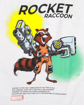 White Raccoon Scoop Hem Oversized T Shirt - 0