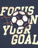 Navy Elephant Emboss Animal Print Tee-2