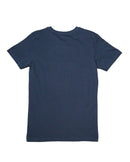Navy Elephant Emboss Animal Print Tee-3
