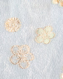 Blue Embroidered Floral Blouse-2