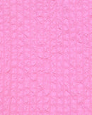 Dark Pink Textured Woven Peplum Blouse-2