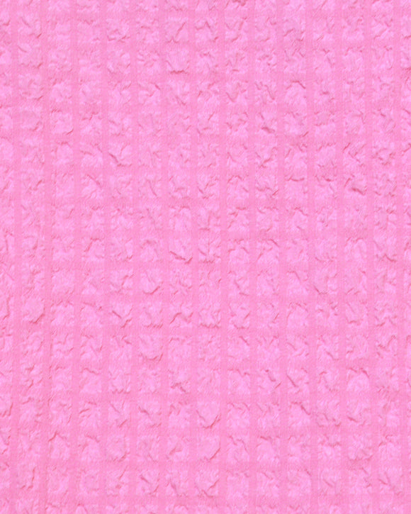 Dark Pink Textured Woven Peplum Blouse