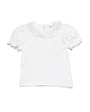 Lilac Lace Collar T Shirt-1