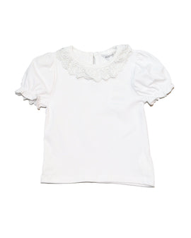 Lilac Lace Collar T Shirt
