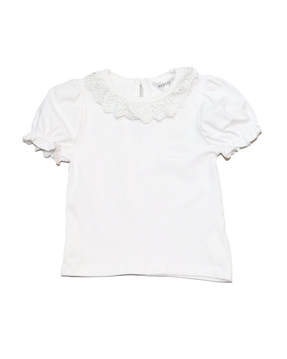Lilac Lace Collar T Shirt