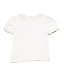 Lilac Lace Collar T Shirt-3