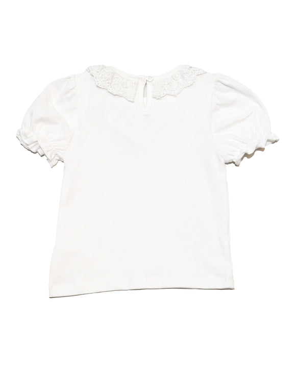 Lilac Lace Collar T Shirt