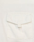 White Long Sleeve Double Pocket Dobby Shirt-2