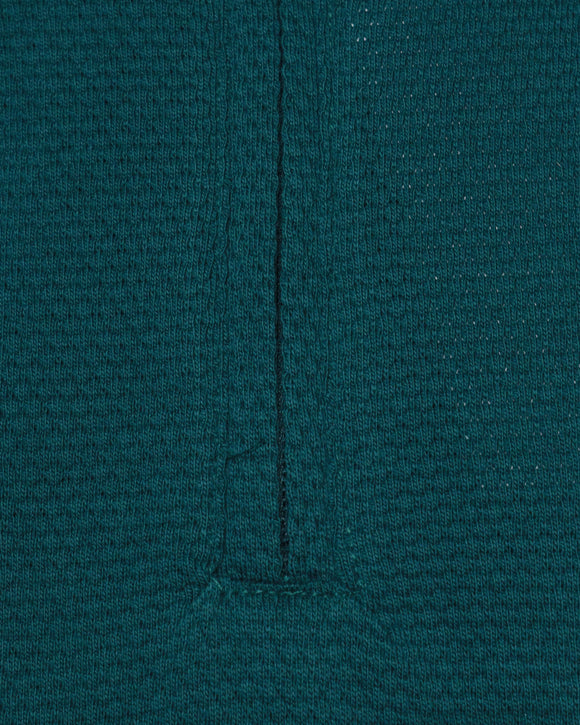 Green Polcorn Knit Polo T Shirt Dark