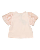 Pink Puff Sleeves Party T Shirt-2
