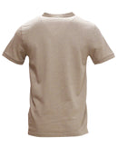 Beige Mao Collar Polo Shirt With Chest-4