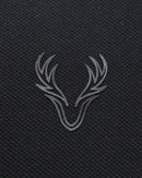 Black Mao Collar Polo Shirt With Chest-4