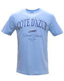 Sky Blue Graphic T-Shirts-1