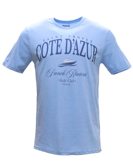 Sky Blue Graphic T-Shirts
