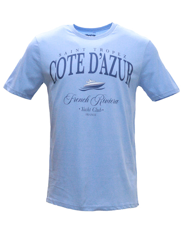 Sky Blue Graphic T-Shirts