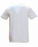 White Mao Collar Polo Shirt With Chest-3