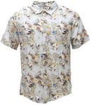 Mens S/Slvs Printed Shirts With Regular Collar-1