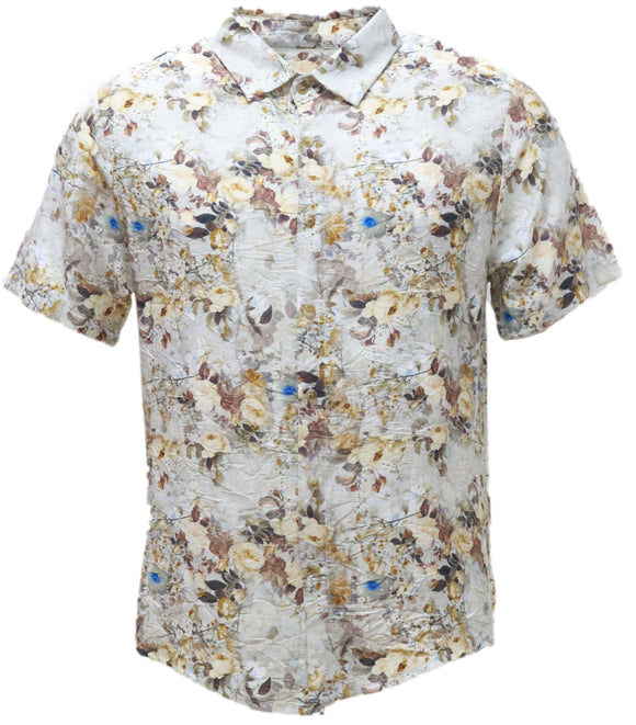 Mens S/Slvs Printed Shirts With Regular Collar
