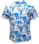 Mens S/Slvs Printed Shirts With Round Neck Collar-2