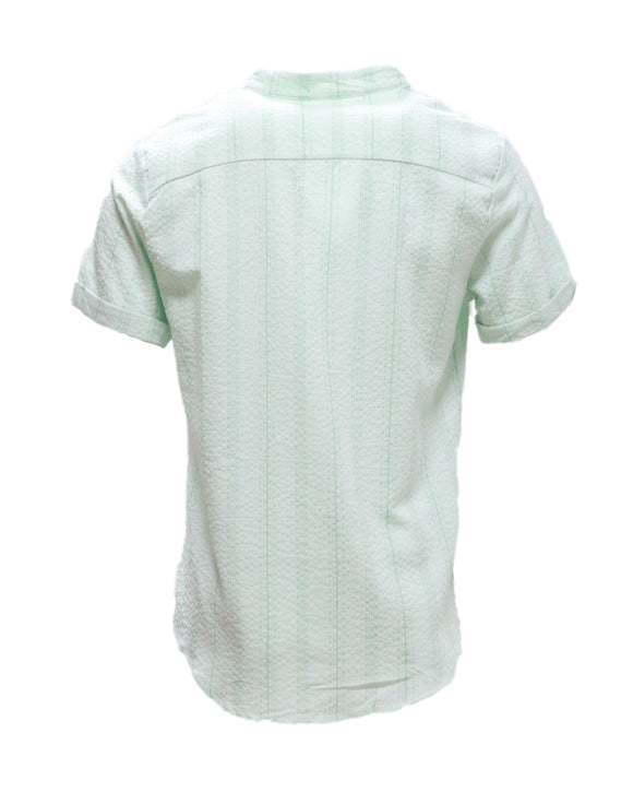Mens S/Slvs Printed Shirts With Round Neck Collar