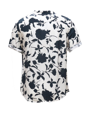 Mens S/Slvs Printed Shirts With Round Neck Collar - 0
