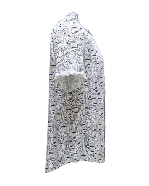 Mens S/Slvs Printed Shirts With Round Neck Collar