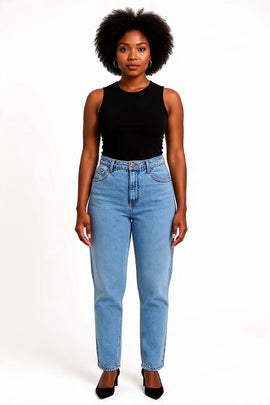 LIGHT WASH TOGGLE BELT DENIM  LIGHT WASH