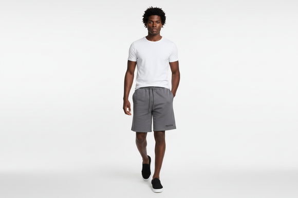 Grey Lounge Shorts Mid Grey