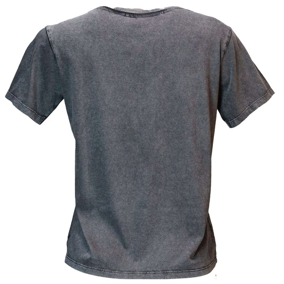 Acid Wash Friends Printed T Shirt Nawao.com
