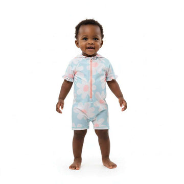 All Over Floral Print Onesie Mint Nawao.com