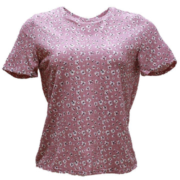 All Over Print Textured T-Shirt Nawao.com
