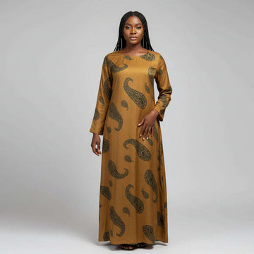 Allover Print Satin A Line Dress Assorted Uk16 Nawao.com